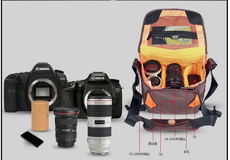 Новинка, водонепроницаемая Наплечная нейлоновая сумка qmd01для цифровой зеркальной камеры, бесплатная доставка