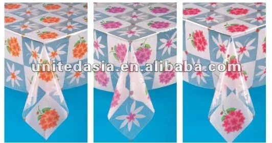 
transparent PVC table cloth 0.07mm*54
