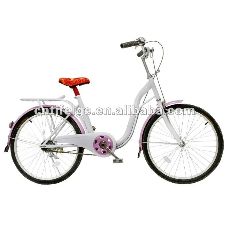 Новая модель белый красивый город женский велосипед 26 дюймов