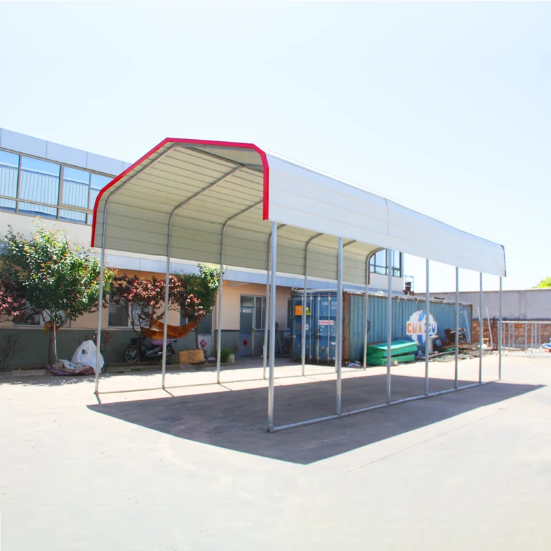 color steel tile roof prefabricated garage