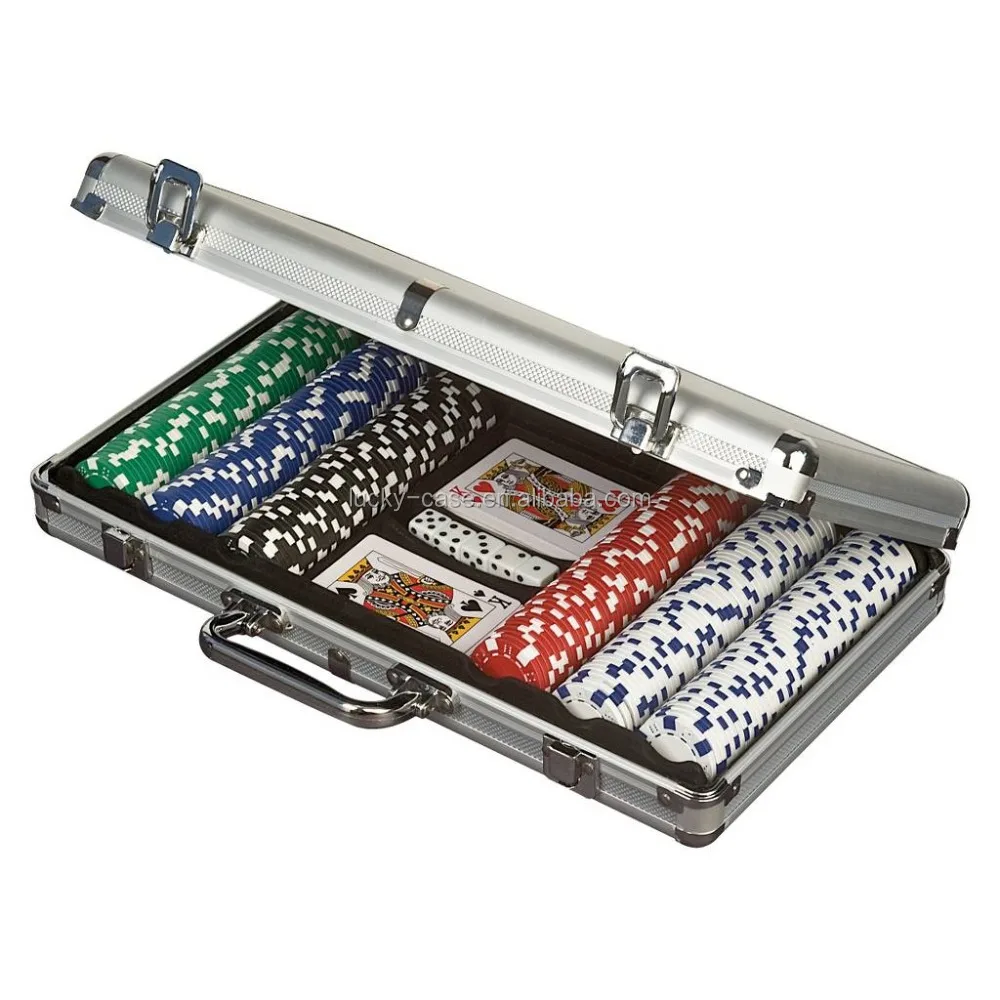 400 шт. набор для покера в алюминиевом корпусе маленький чехол для переноски покерного чипа