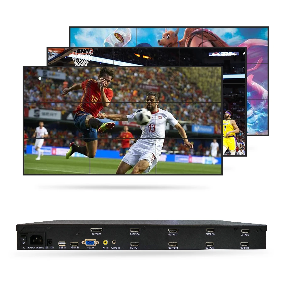 
Splicer Splitter TV processor 3*3 Support Wall Screen Clone Screen 3840P 4K video wall controller 