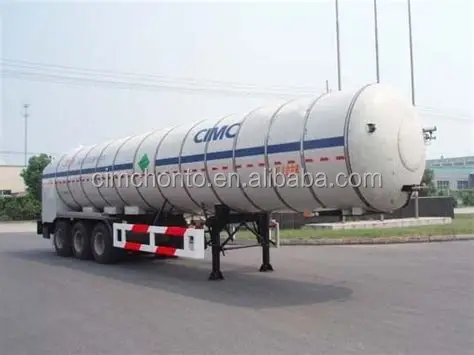 24 75 тонн 27.5m3 криогенной жидкости для углекислого газа LCO2 co2 полуприцеп-цистерна