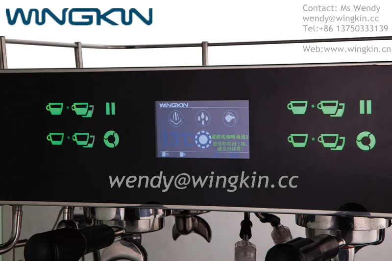 Сенсорный экран Коммерческого использования кофе-машина эспрессо италия стиль 6.6L большой котел