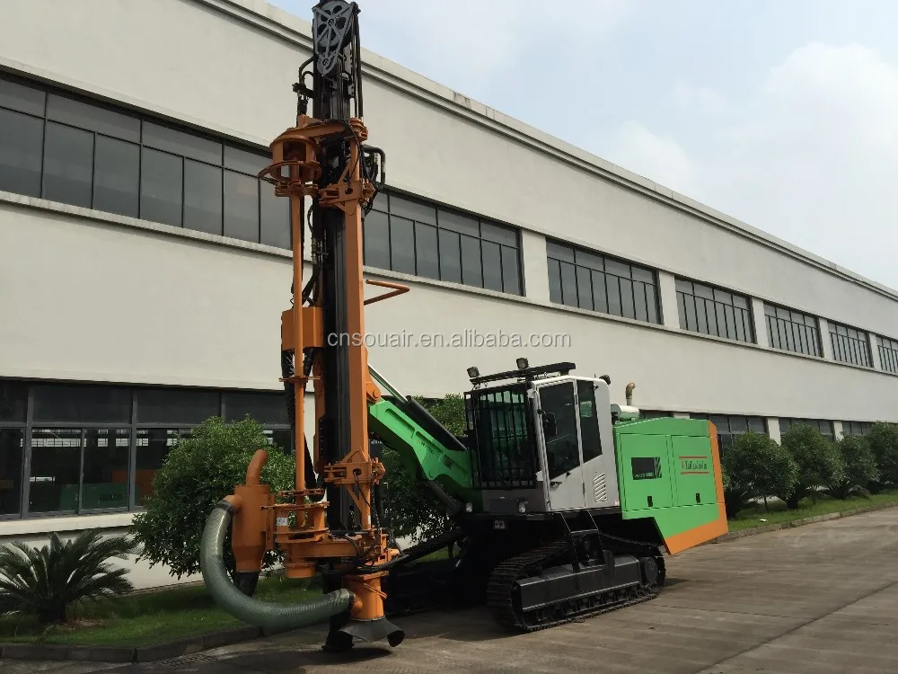 Blast hole Hydraulic Tophammer drill rig for quarry site mining project ZGYX650/660