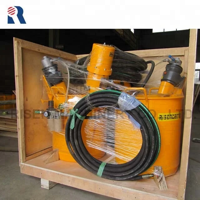 Small Air Driven / Pneumatic Cement Grout Mixer Pump - Mixer Grouting Machine