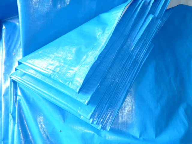 14X14 Mesh Blue Polythene Tarp for Garden Canopy