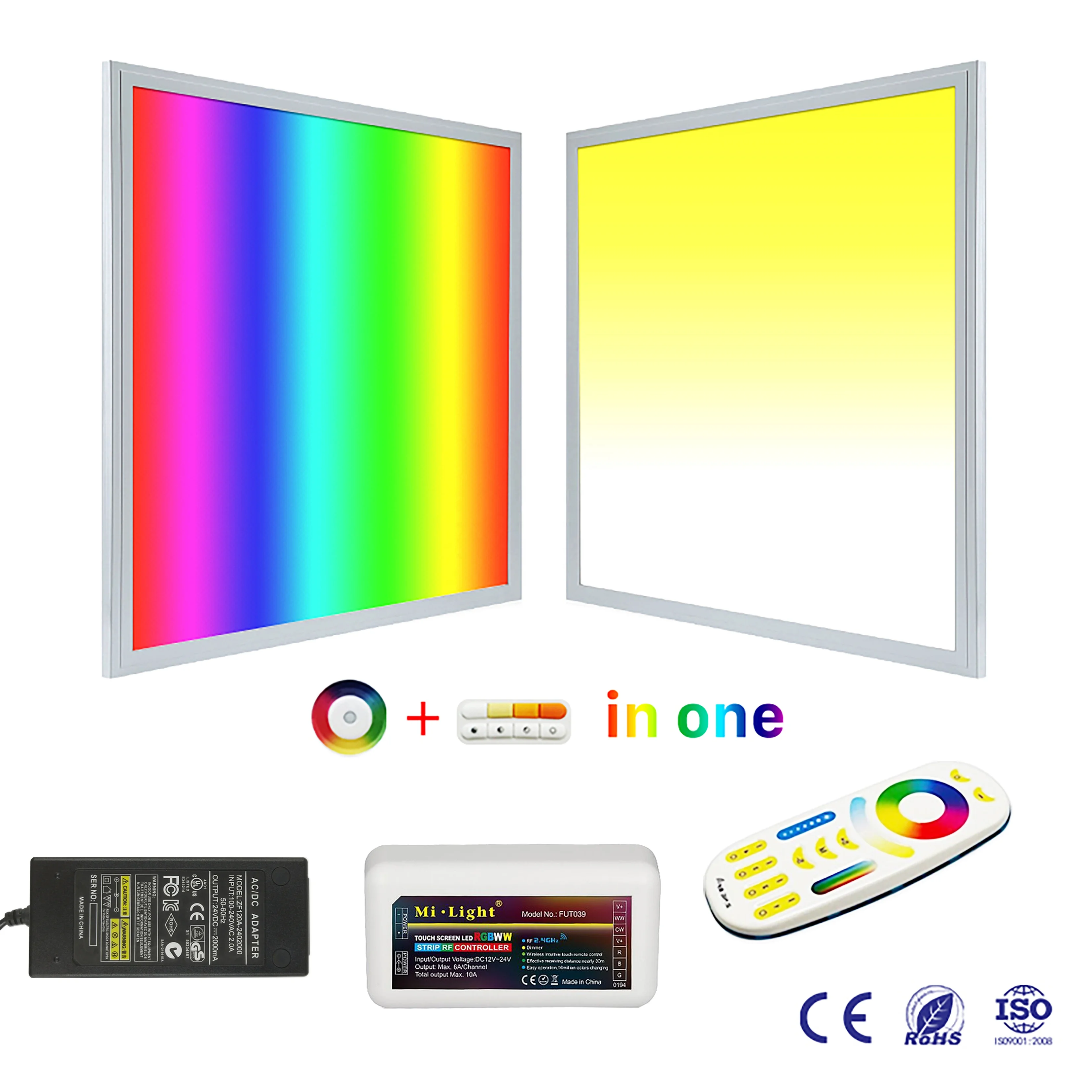 Square Color Changing RGBW led light panel 2x4 RGBW led light panel surface mounted RGBW led light panel