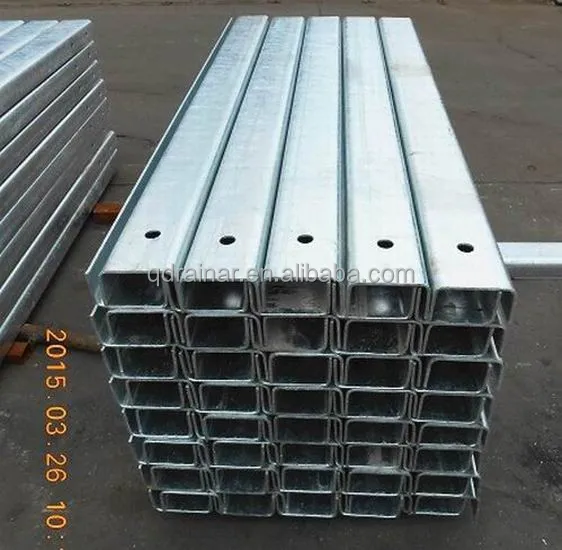 1700mm 1900mm length U shape Guardrail post for safety barrier