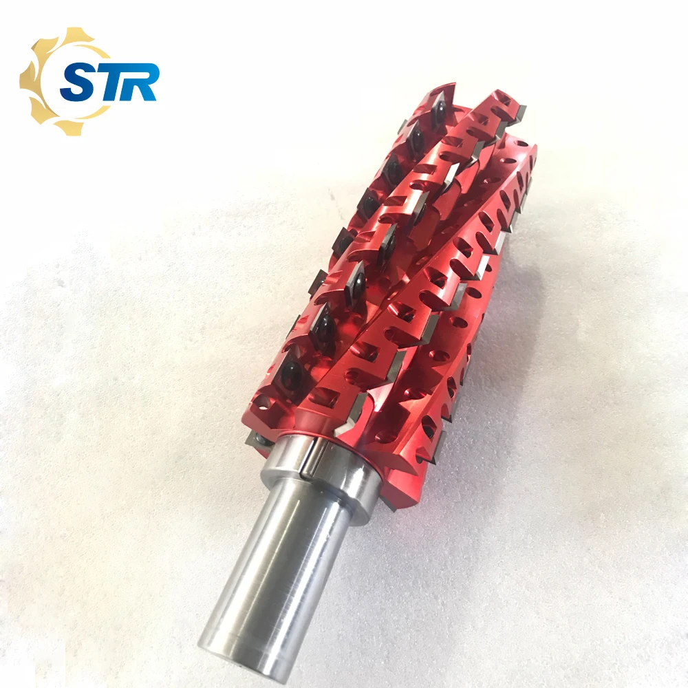 Спиральные режущая головка для пластический строгальный станок по дереву профиль пластический строгальный станок режущая головка для формовочное устройство и формирователь 4-сторонняя лампа для Фуганок Машина