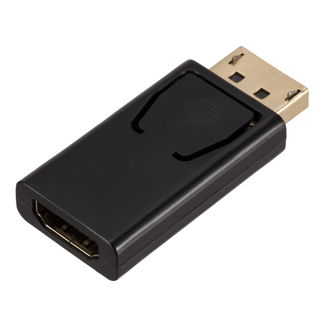 Gold Nickel Plated Standard DisplayPort Male DP to HDMI Female Converter head Adapter 1080P Video Audio Connector
