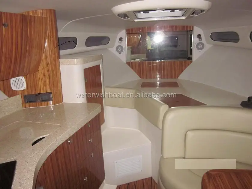 waterwish QD 36 yacht fiberglass luxury chinese houseboat