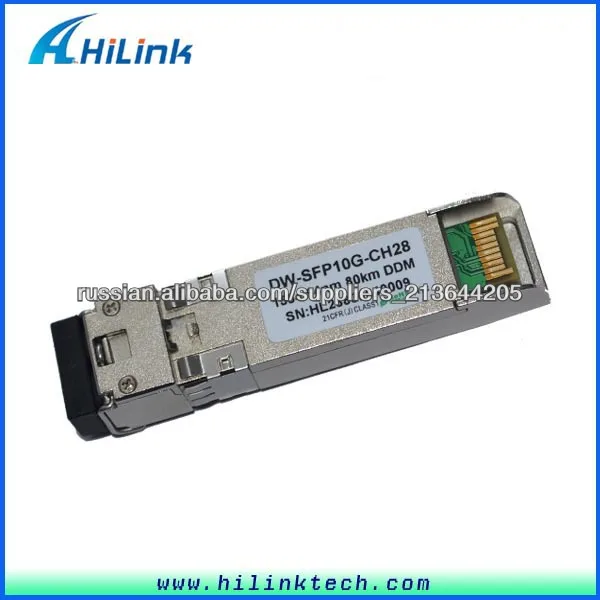 Оптический трансивер 80km 10G DWDM SFP+ модуль