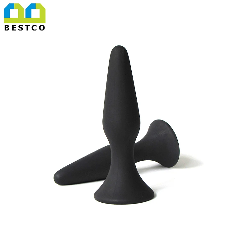 
Factory price high flexible butt plug , medical silicone anal plug for woman 