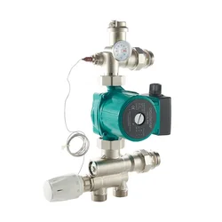 H1002 Series 1' Floor Heating Manifold Pump And Mixing Valve Set