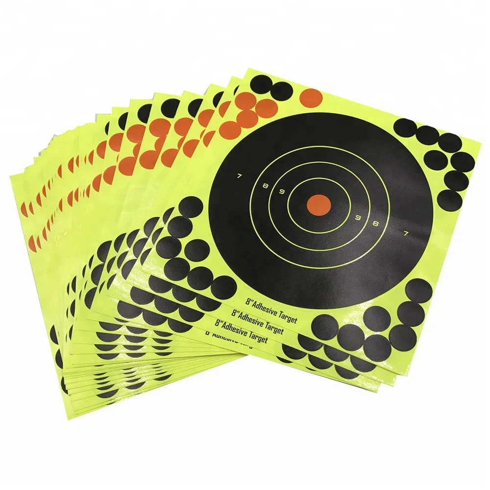 Adhesive Shiny Shooting Targets 8" 280 Patches