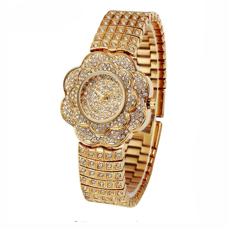 blues OEM wholesale Men Gold Techno Paved crystal rhinestone Bling bling Diamond women wrist Watches