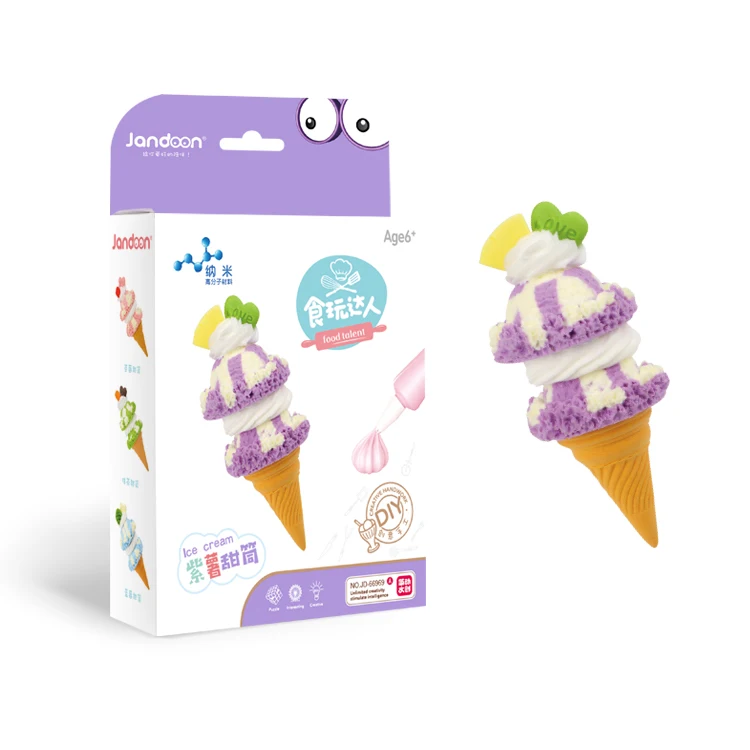 
Jandoon Top quality Cute Kitchen Game Art and Craft Ice Cream Cone Toys for Kids 