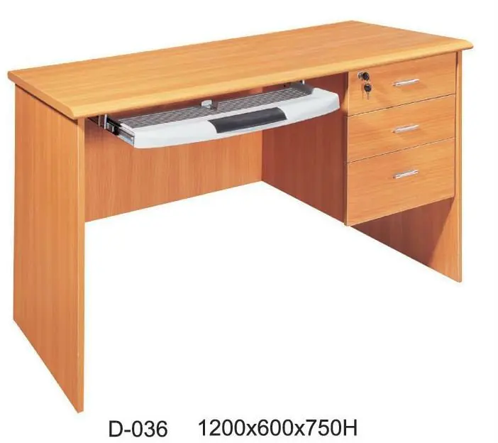 
Latest design office furniture wooden office curved cheap computer table 