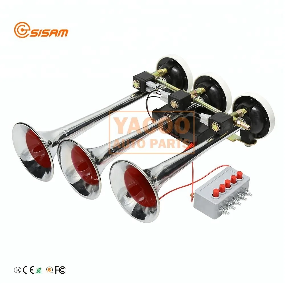 3 Pipe Trumpet Long life Horn Air Horn for Electric Air Horns