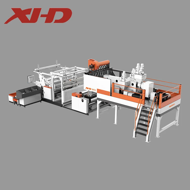 3 layer co-extrusion high speed stretch film making machine