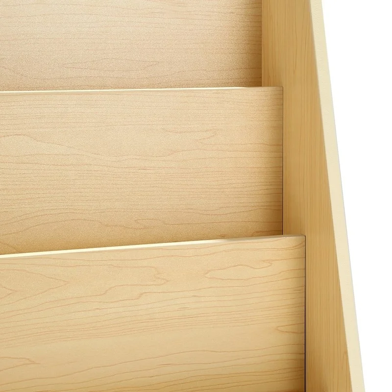 new style design 5-Level Kids Wood Bookshelf Bookcase Rack Toy Storage Organizer Display Shelf for home or kindergarten