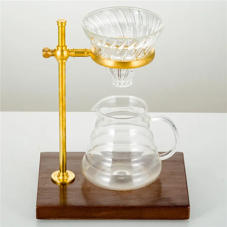 Wholesale Handmade Single Server Unique Design Coffee Maker with coffee dripper holder