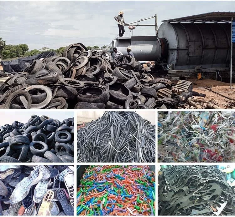 
Tyre Pyrolysis Machine processing of car tires rubber TO Fuel Oil 