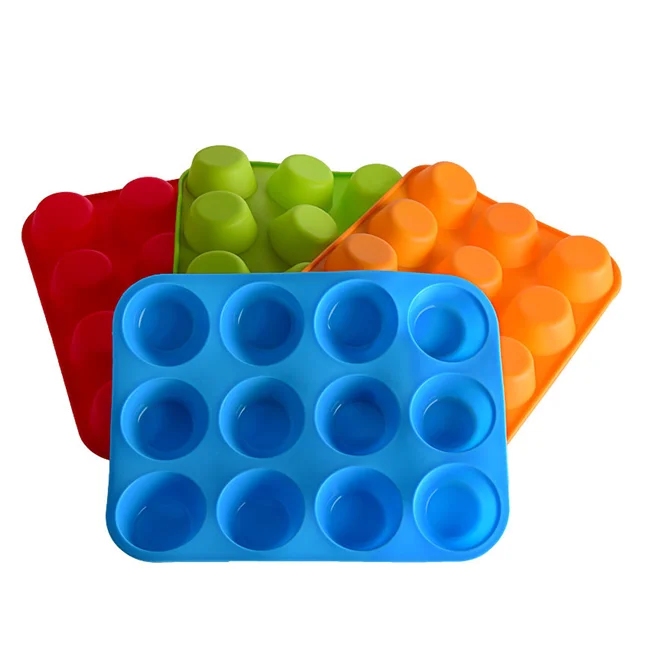 Family Day Custom 12 Cavity Clean High-capacity Handmade Cake pop Molds Silicone Cake Mold