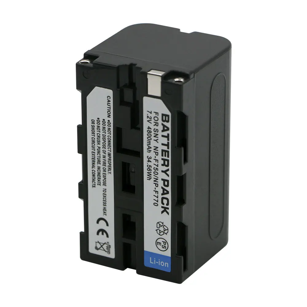 Fully Decoded Li-ion Battery NP-F750 NP-F770 for SONY HXR-MC1500C NEX-FS700CK NEX-EA50 HXR-NX5C NX100