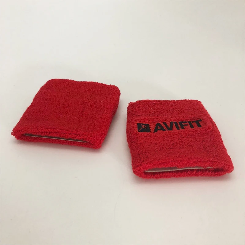 
Wholesale Athletic Custom Design Cute Best Cotton Orange Zipper Wristband 