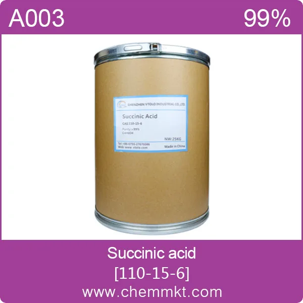 Butanedioic acid/succinic acid 110-15-6