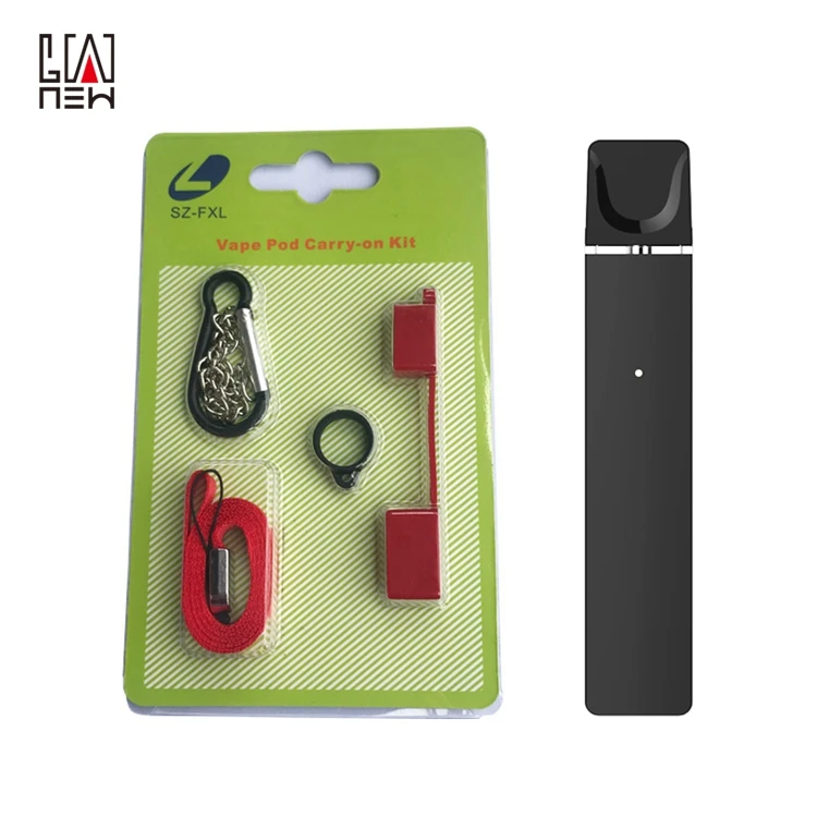 
2019 hot sale Silicone vape pod pen straps roping carry on lanyard kit for JUULS 