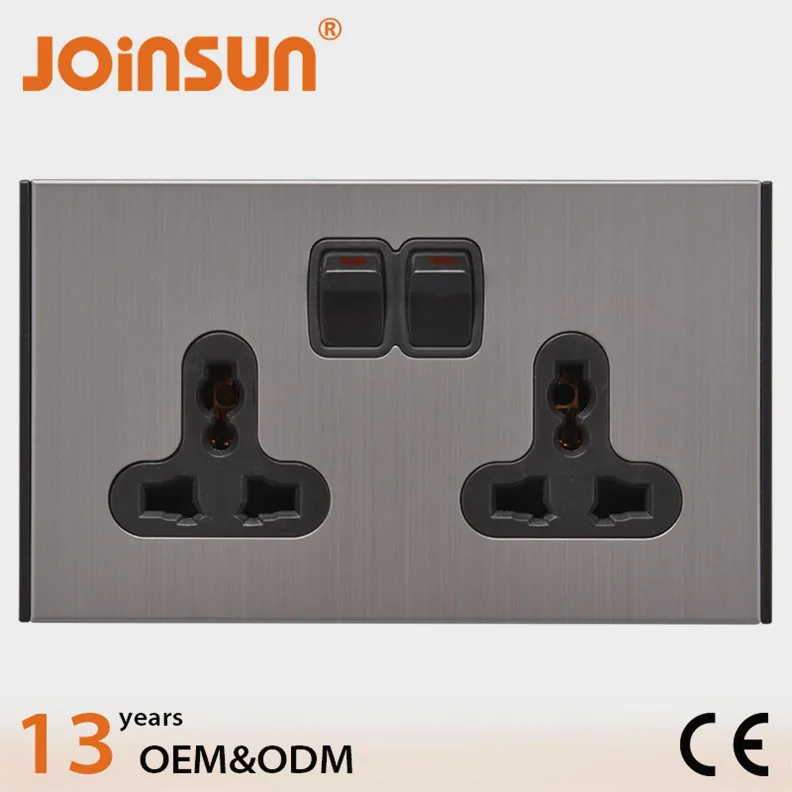 146*86 mm 2 gang universal socket,chrome vanadium socket set