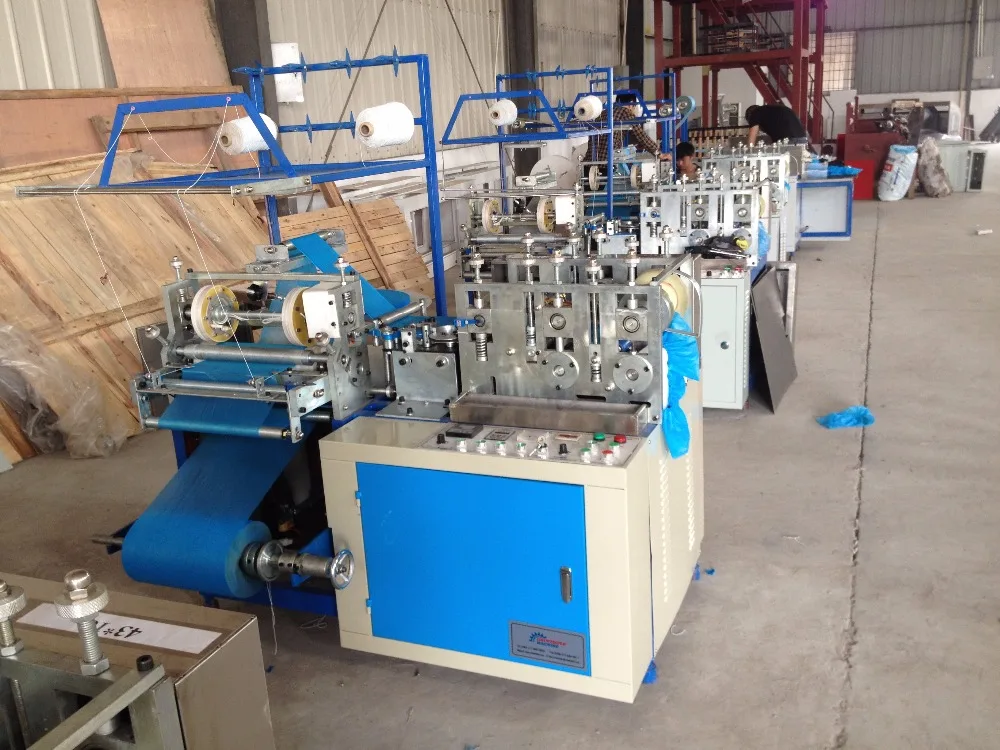 Disposable Pe Plastic Shoe Cover Machine Made And Hand Made Shoes Cover Machine