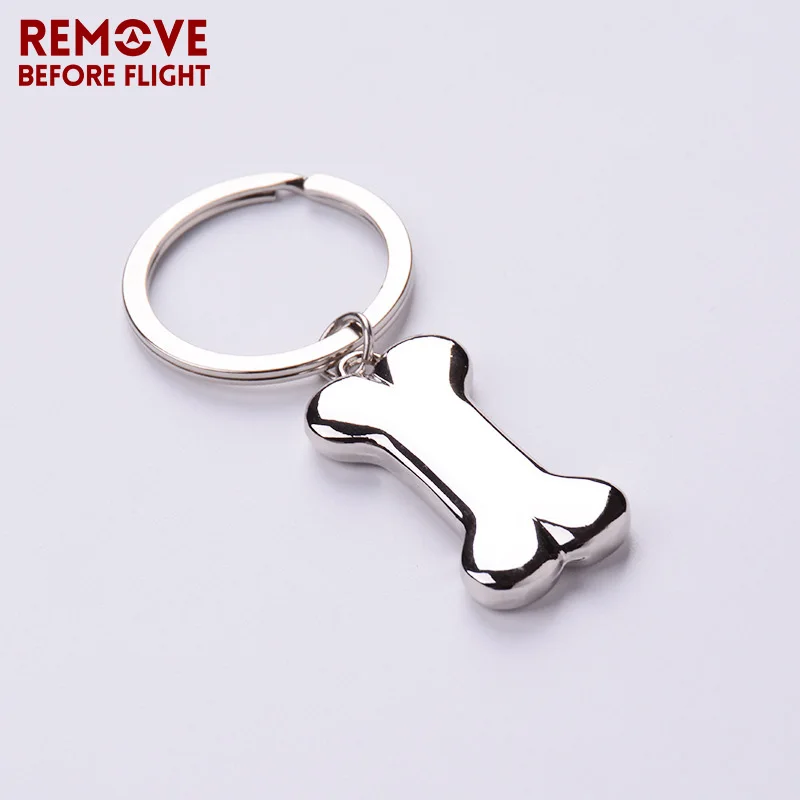 REMOVE BEFORE FLIGHT Brand New Fashion Key Chain Dog Bones Shaped Keychain Creative Christmas Gifts Key Chains