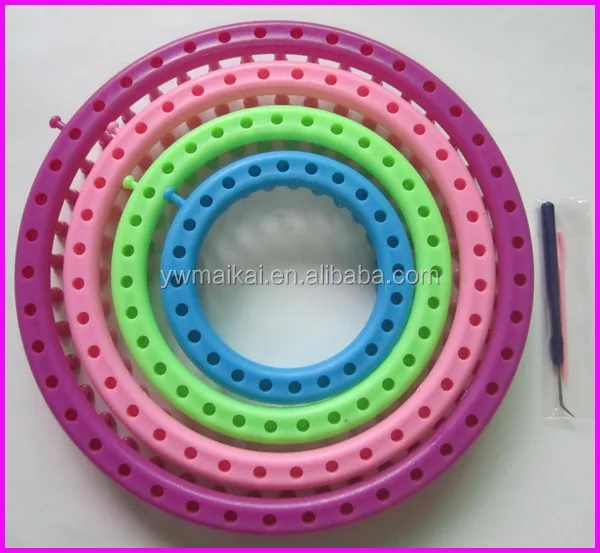
High quality 4pcs/set ABS/plastic round shape knitting loom 