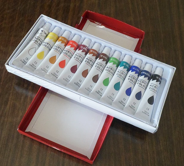 Нетоксичные Профессиональные акриловые краски 12 мл цветов сертифицированные для художников низкая цена