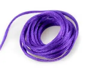 Nylon lacing cord 3mm silk braided cord