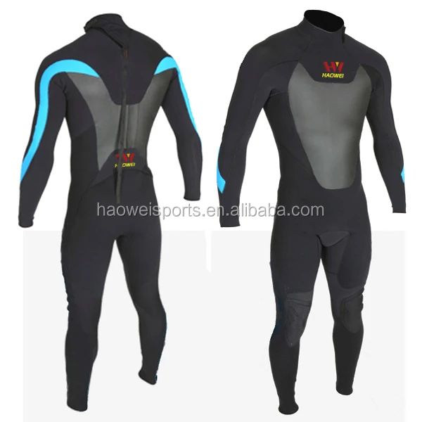 
3mm mens wetsuit with skin neoprene in chest and back 