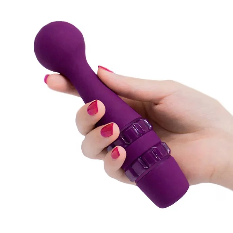 In Stock Wholesale Crystal Romantic Violet Massager Vibrator Electric  Women G-Spot Vagina Dildo Vibrator Adult Sex Toys
