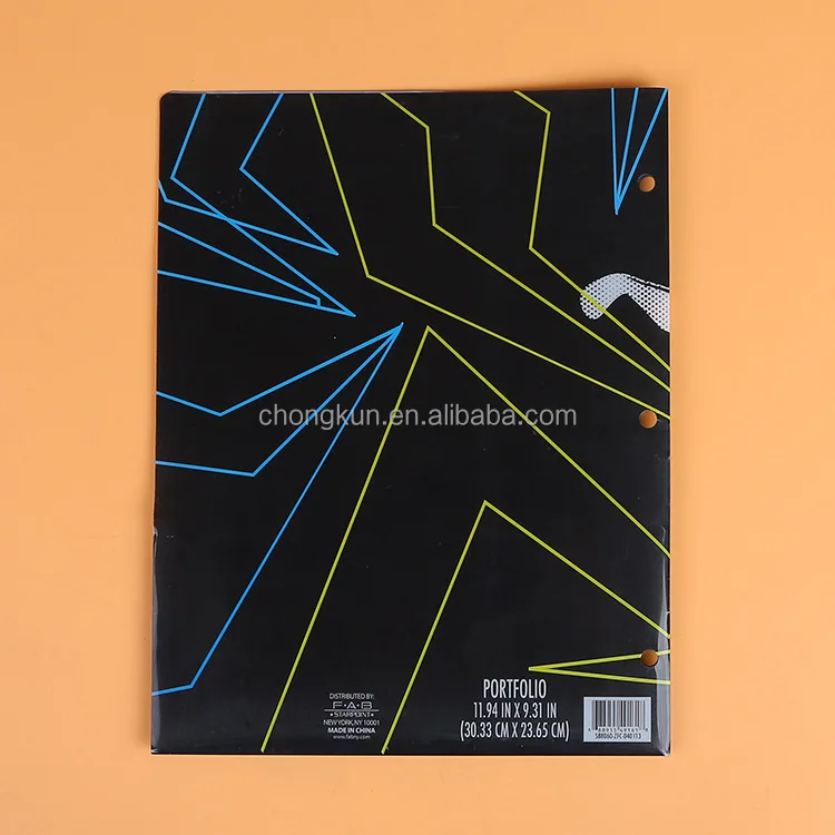 Custom print L shape PP plastic clear file folder manufacturer