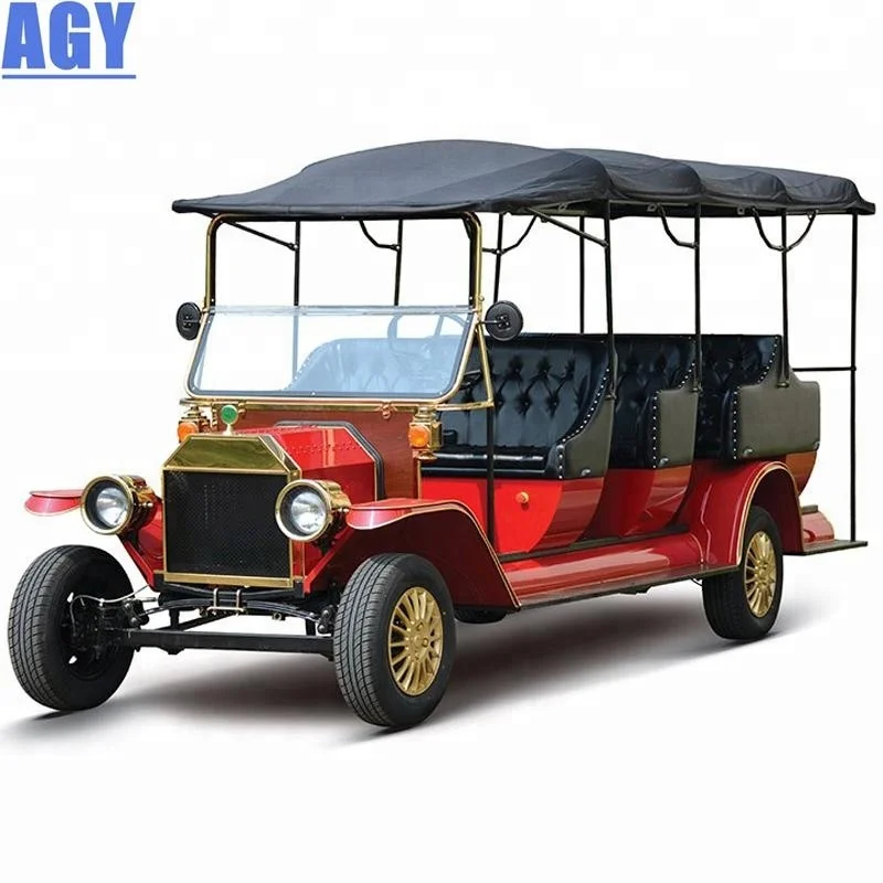  Электрическая винтажная тележка для гольфа AGY на 11 человек 72 вольта