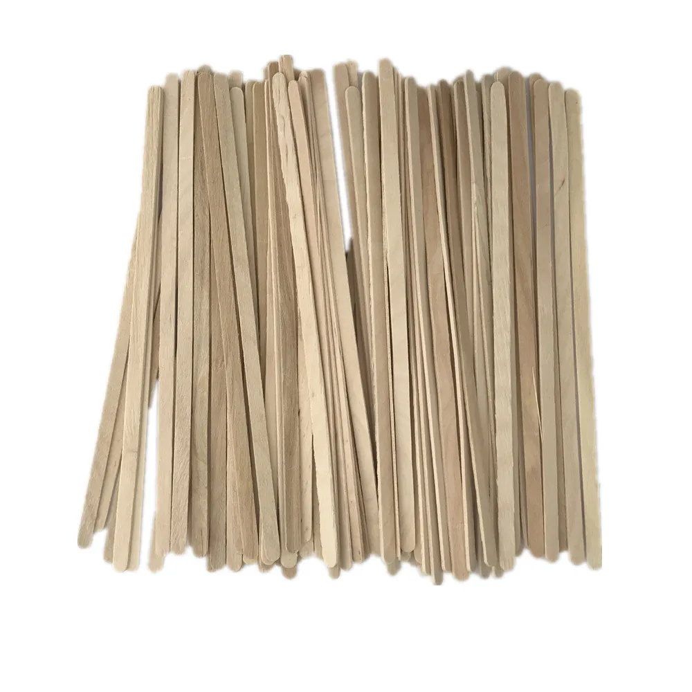 disposable wooden birch coffee slim stirrer