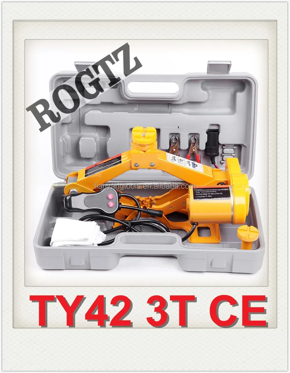 Hot Sale Manufacturer CE ISO DC12V 2T Durable Portable Automatic Electric Screw Scissor Jack for Car Emergency Repair Tools Kit