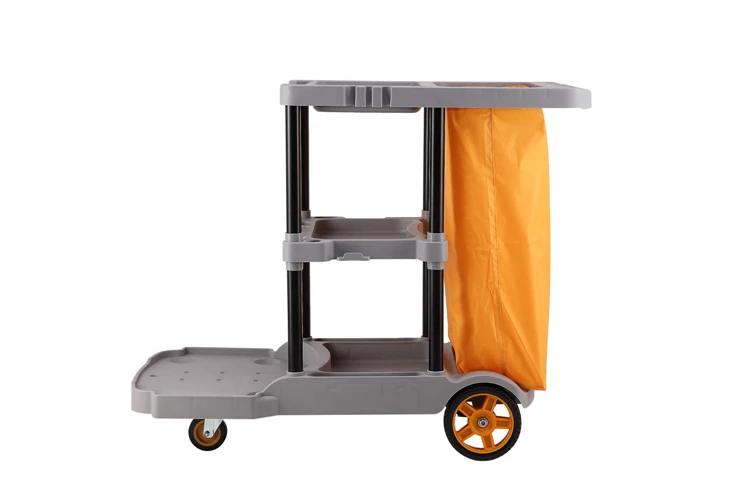 
MultiPurpose factory price plastic hotel housekeeping janitorial cleaning cart 