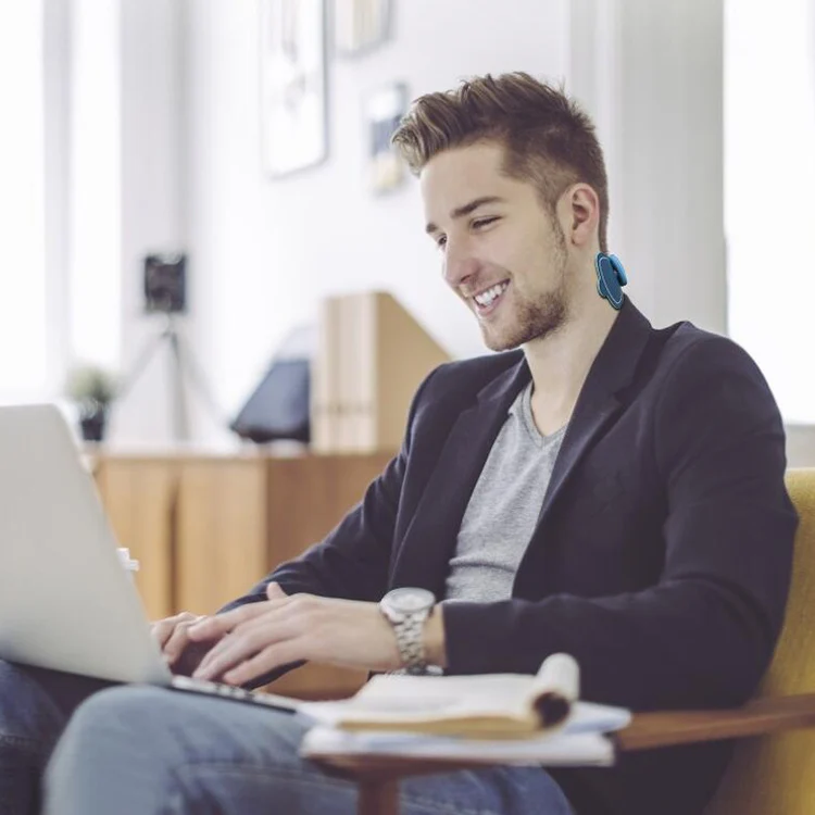 
Mini Silicone OEM vibrating Neck shoulder body foot leg back hand Muscle stimulator electric ems massager 