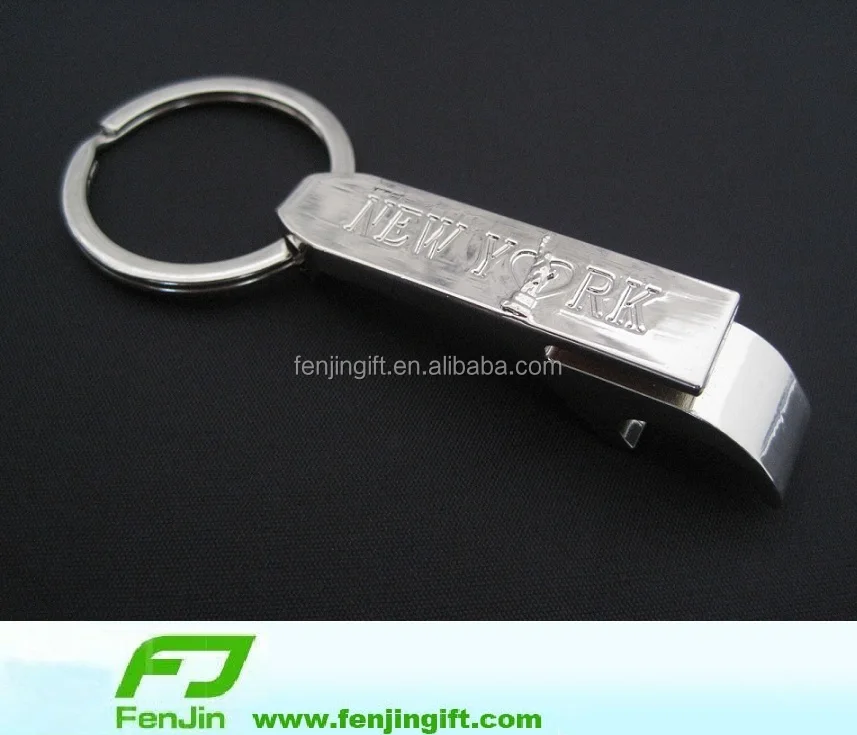 stainless steel custom epoxy metal guitar bottle opener keychain