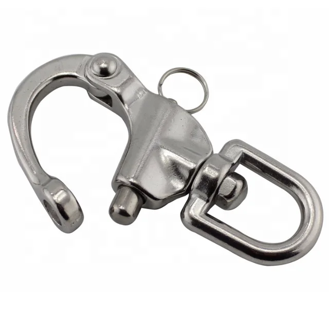 Stainless Steel Eye Swivel Snap Shackle for Mining and Heavy Industry Applications