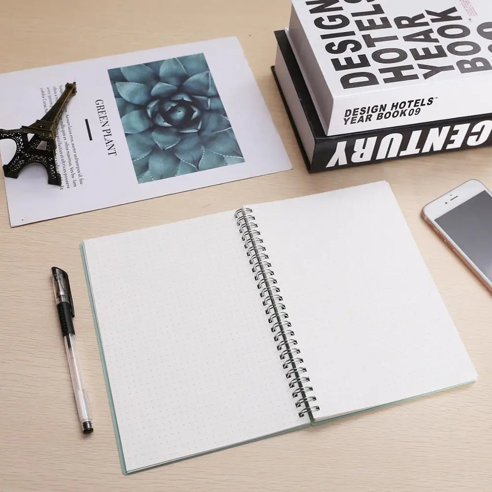 A4/A5 wholesale  PP plastic notebook cover fancy spiral B5 notebooks custom printing logo planner dairy school books